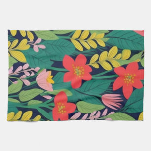 Jungle pattern tea towel