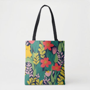 Jungle pattern tote bag