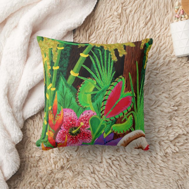 Jungle Plants Cushion (Blanket)