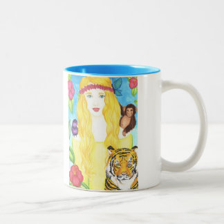 Jungle Princess Mug 11oz (White/Blue)