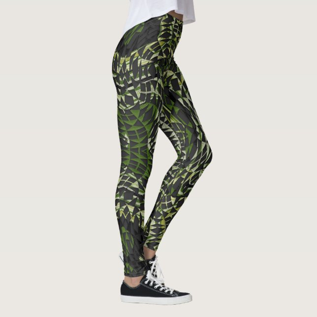 Jungle Prism Abstract Leggings (Right)