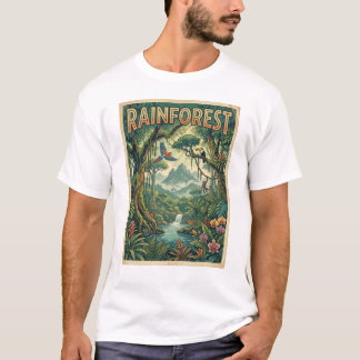 jungle rainforest retro style T-Shirt