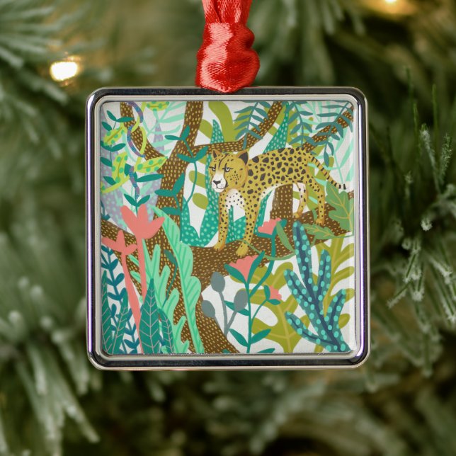 Jungle Roar - Cheetah Metal Tree Decoration (Tree)