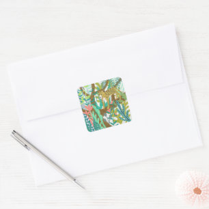 Jungle Roar - Cheetah Square Sticker