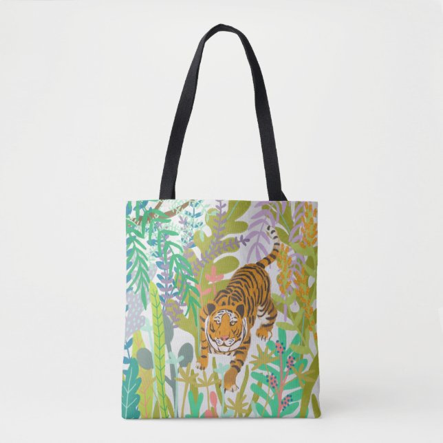Jungle Roar - Tiger Tote Bag (Front)