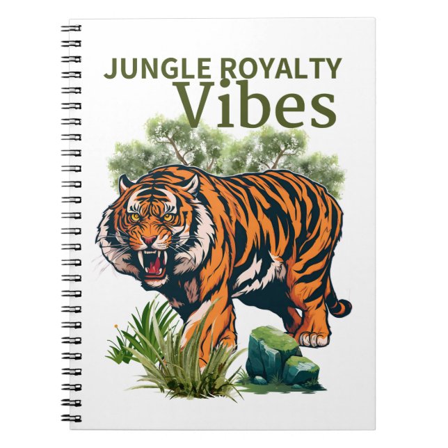 Jungle Royalty Vibes Notebook (Front)