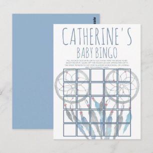 Jungle Safari Animal Baby Shower Bingo Card