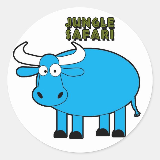 Jungle Safari Animal Stickers (Front)