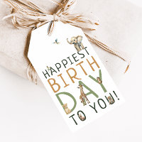 Jungle Safari Animals Happiest Birthday To You