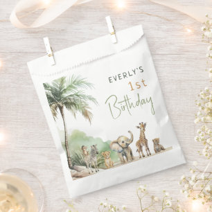 Jungle Safari Animals Kids Birthday Party Favour Bags