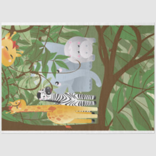 Jungle Safari Animals Kids Decoupage 2 Tissue Paper