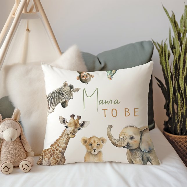 Jungle Safari Animals Mama To Be Cushion (Creator Uploaded)