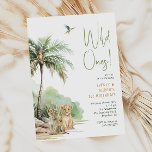 Jungle Safari Animals "Wild Ones" Twin Birthday Invitation<br><div class="desc">Celebrate your little one's special day with our jungle safari animals "wild ones" twin birthday invitation, perfect for a cute and whimsical occasion! It features a modern safari animal theme with adorable jungle creatures like a monkey, elephant, giraffe, lion, and zebra. With its simple, natural, boho-inspired watercolor landscape, this sweet...</div>