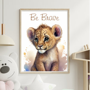 Jungle Safari Baby Lion Animal Print