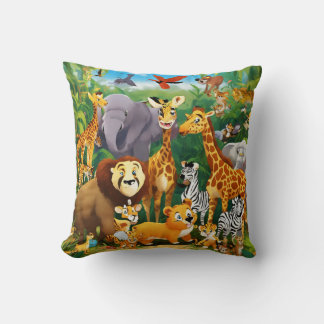 Jungle Safari Baby Pillow
