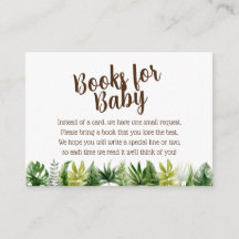 Jungle Safari Baby Shower Books for Baby