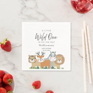Jungle Safari Baby Shower Napkin