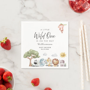 Jungle Safari Baby Shower Napkin