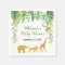 Jungle Safari Baby Shower Napkin Tropical