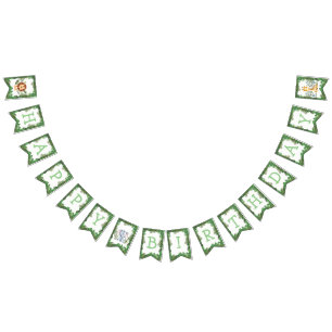 Jungle Safari Birthday Bunting Flags Banner
