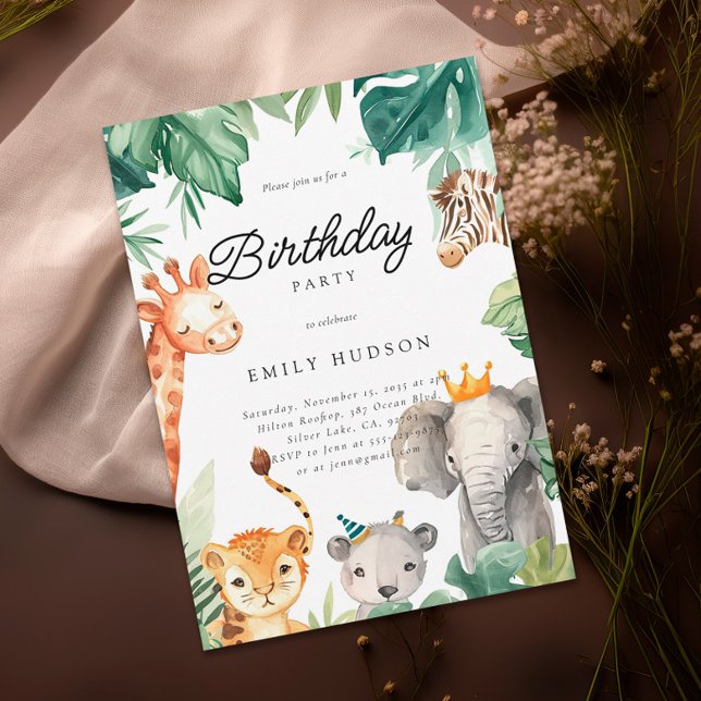Jungle Safari Birthday Invitation (Creator Uploaded)