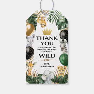 Jungle Safari Birthday Party Favour Thank You Them Gift Tags