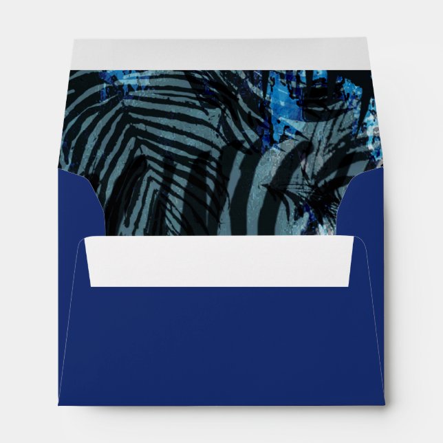 Jungle Safari Blue Envelope (Back (Bottom))