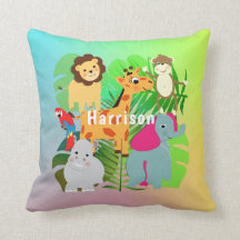 Jungle Safari Cute Animals Kids Personalised
