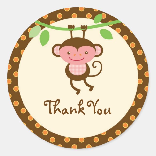 Jungle Safari Favour Sticker (Front)