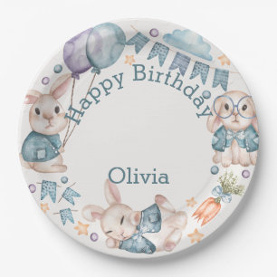 Jungle Safari Greenery Birthday day Party Paper Plate