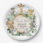Jungle Safari Greenery Wild Animals Birthday Favor