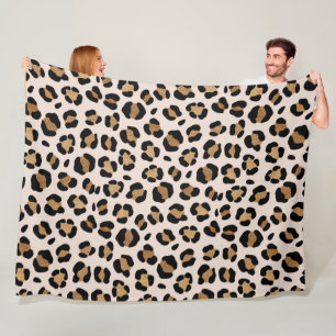 Jungle Safari Leopard Print Fleece Blanket