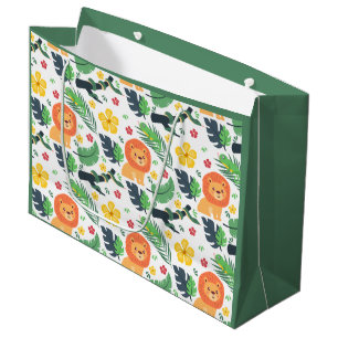 Jungle Safari – Lions & Leaves Large Gift Bag
