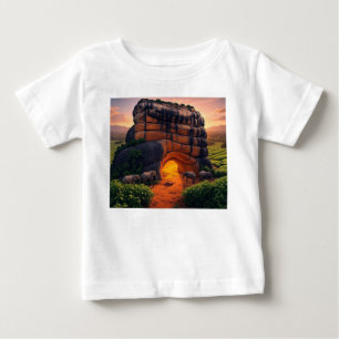 Jungle Safari Magic – Elephant & Cave Kids Tee