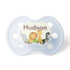 Jungle Safari Pacifier Personalised with Baby Name