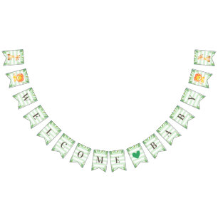 Jungle Safari Welcome Baby Boy Shower Lion Giraffe Bunting