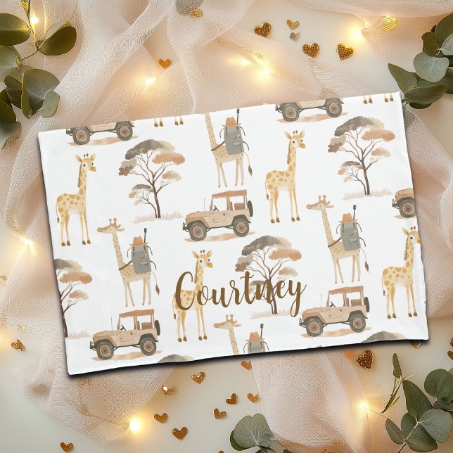 Jungle Safari with Giraffes Nursery Pattern  Pillowcase (Creator Uploaded)