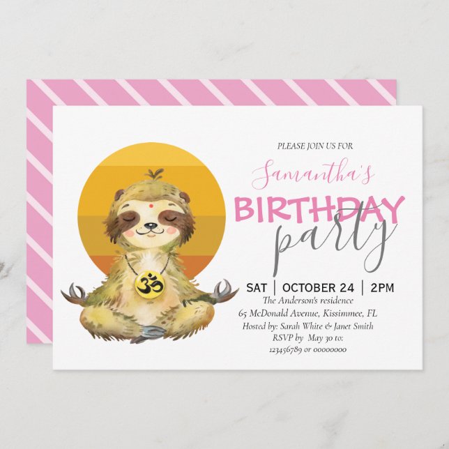 jungle safari zoo  Announcement (Front/Back)