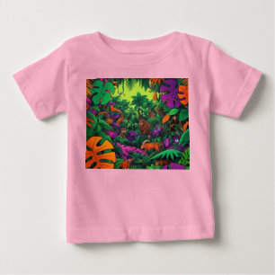 Jungle Scene Exotic Animals T-Shirt
