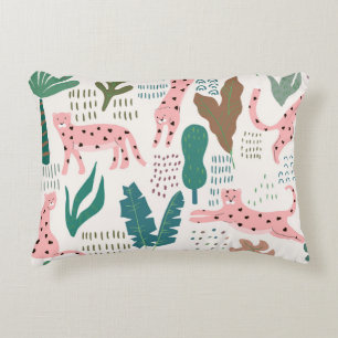 Jungle seamless pattern decorative cushion