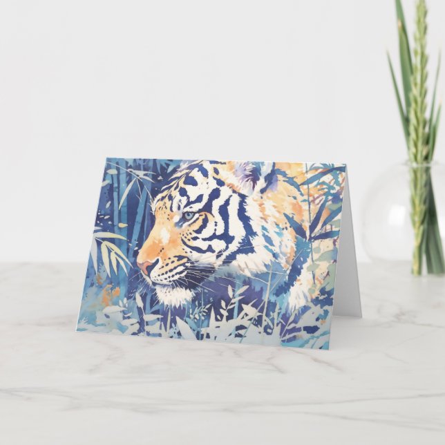 Jungle Shadows Tiger's Intense Stare Card (Front)