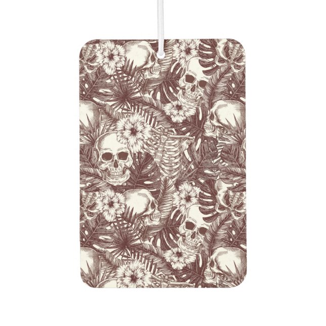 Jungle Skulls Car Freshener (Front)