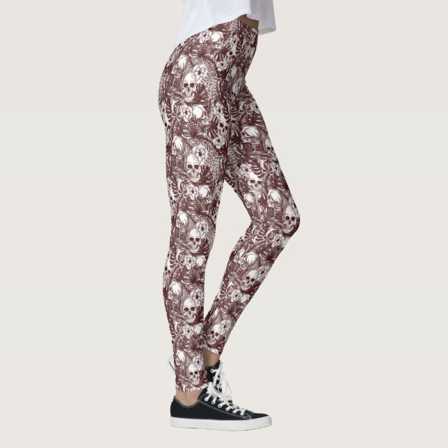 Jungle Skulls Leggings (Right)