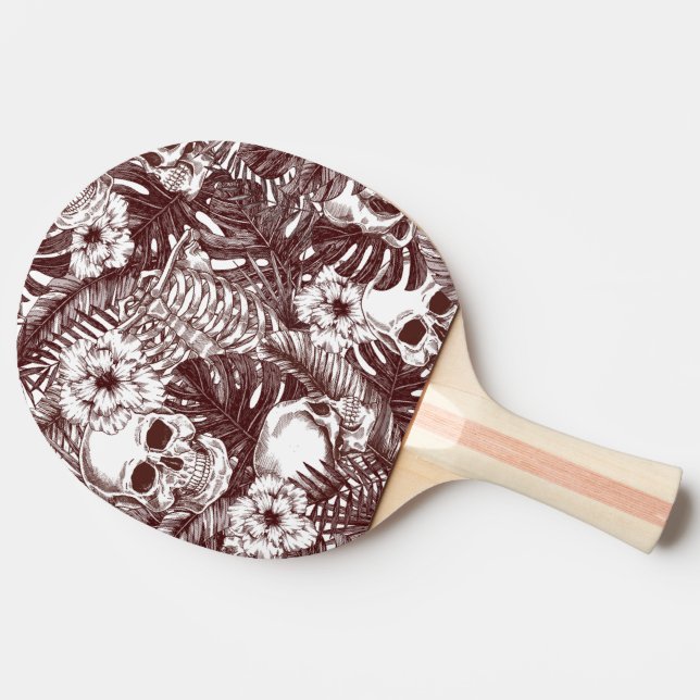 Jungle Skulls Ping Pong Paddle (Back Side)
