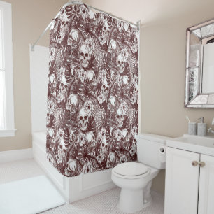 Jungle Skulls Shower Curtain