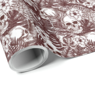 Jungle Skulls Wrapping Paper