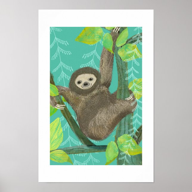 Jungle Sloth Archival  Poster (Front)