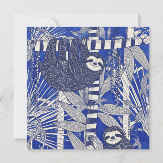 Jungle Sloths Holiday Card