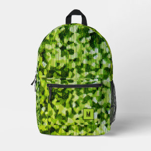 Jungle snake digital camo futuristic printed backpack