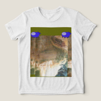 Jungle Spaceship T-Shirt Tri-Blend Shirt